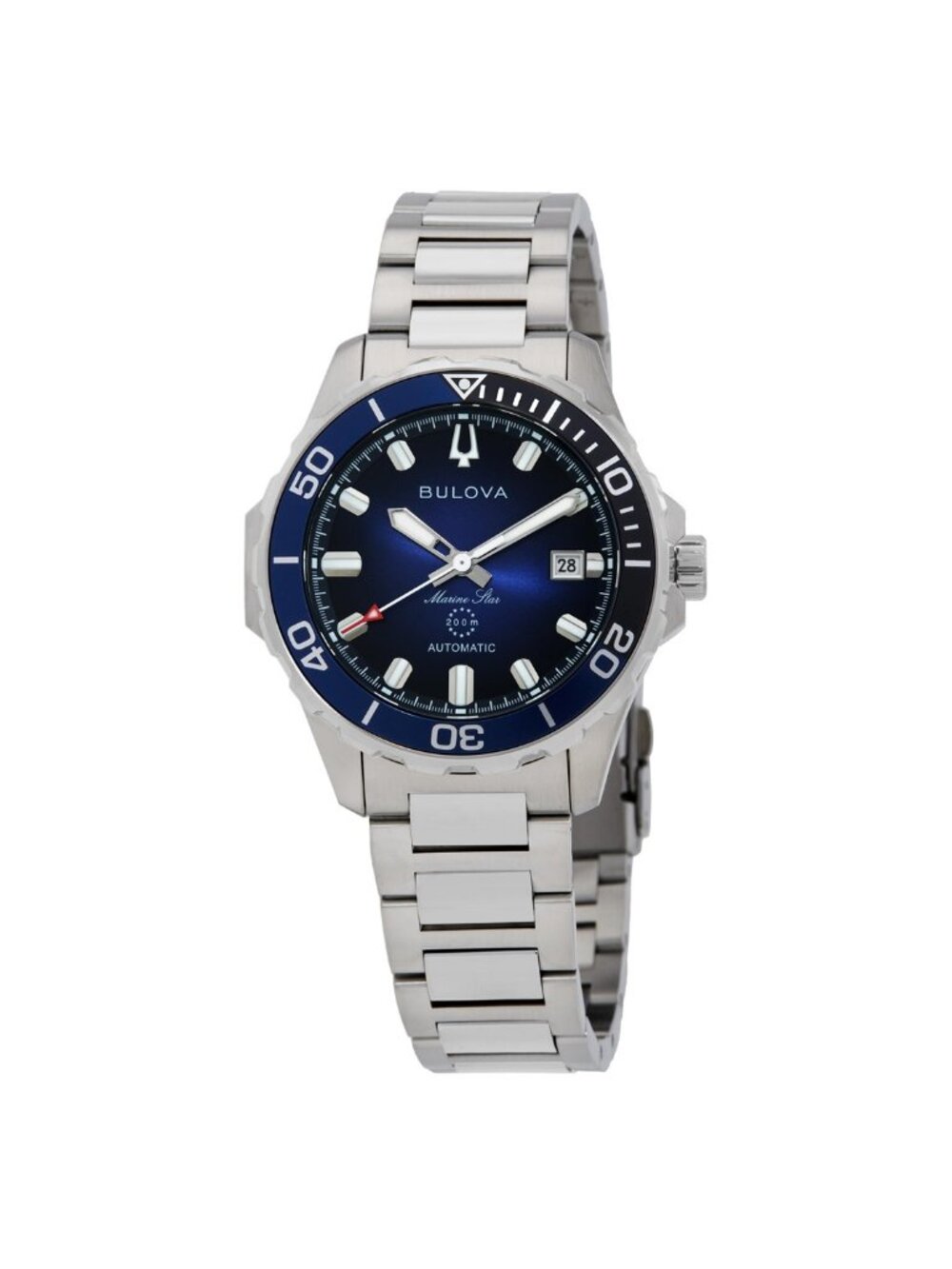 NWT Bulova Marine Star Automatic Blue Dial Men's Watch